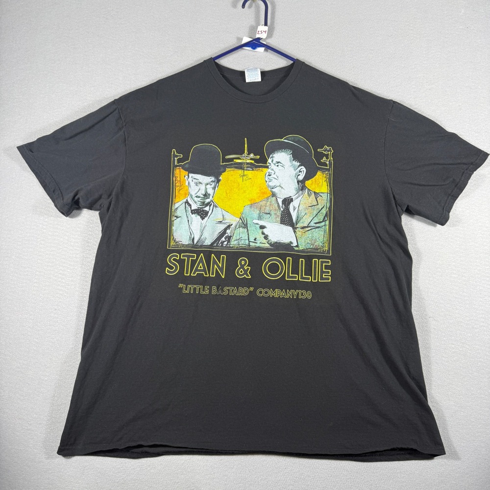 Stan & Ollie Laurel and Hardy Little Bastard Company 130 Graphic T-Shirt 3XL